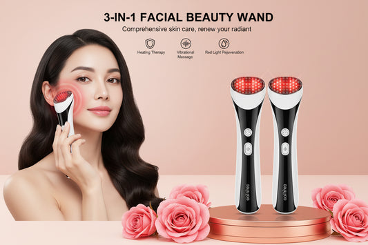Red Light Therapy Wand For Face, 7 colour LED Facial Wand.